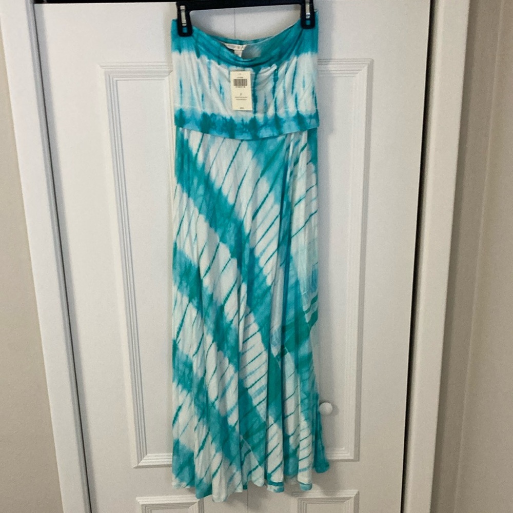 NWT Boston Proper tie dye conv Moxi turquoise multi Sz:S